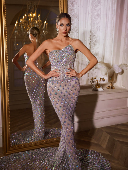 Rosstef Sean Strapless Mermaid Maxi Dress