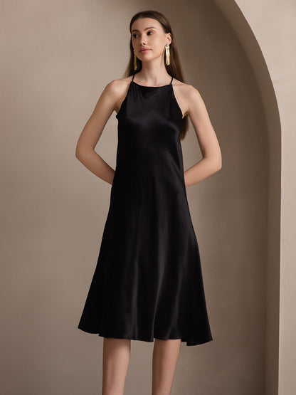 Rosstef 19Momme Silk Spaghetti Straps Maxi GİYİM