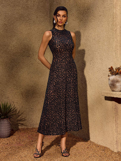 Rosstef Telomeron Leopard Maxi Dress