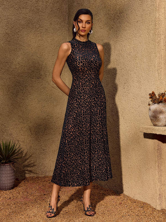 Rosstef Telomeron Leopard Maxi Dress