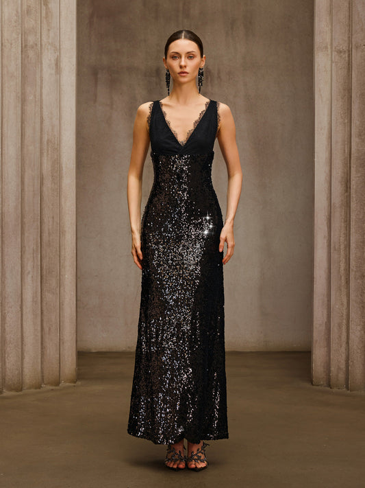 Rosstef Sequin Maxi Gown