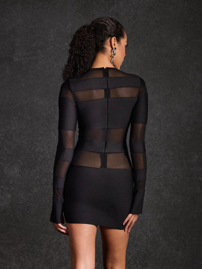 Rosstef Striped Mini Dress