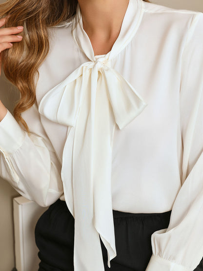 Rosstef Bow Tie Silk Bluz