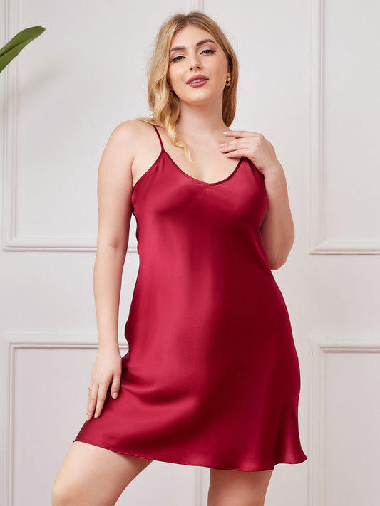 Rosstef Plus Size Pure Silk Sexy Chemise