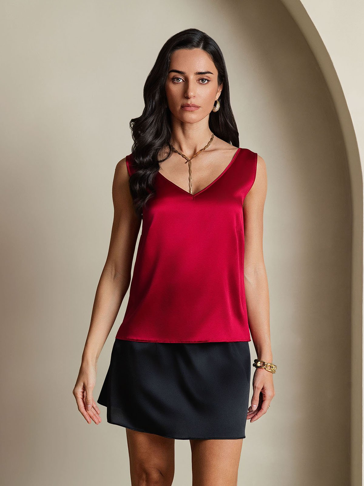 Rosstef Silkless V-Neck Tank Top