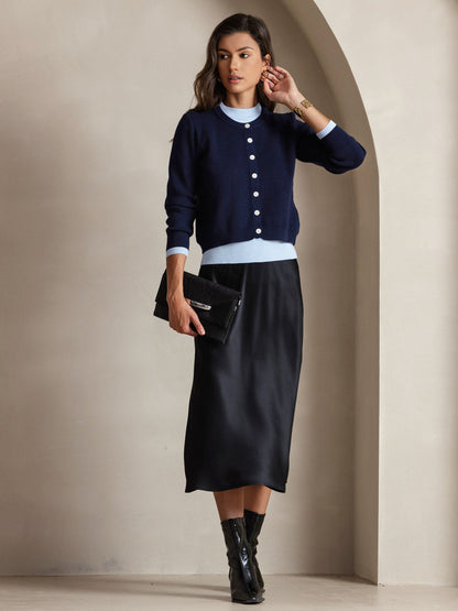 Rosstef 100% Mulberry Silk Spaghetti Strap Midi Long Dress