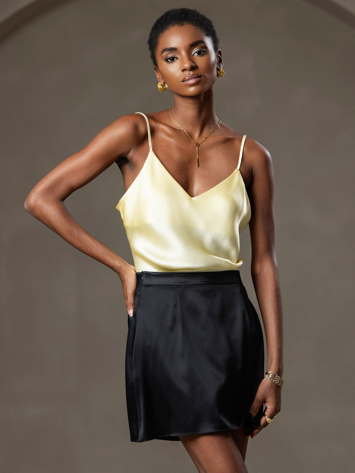 Rosstef Pure Silk Spaghetti Strap Camisole