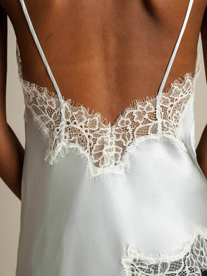 Rosstef Mulberry Silk Camisole Top - Asimetrik Kuyruk ve İncik Detaylı
