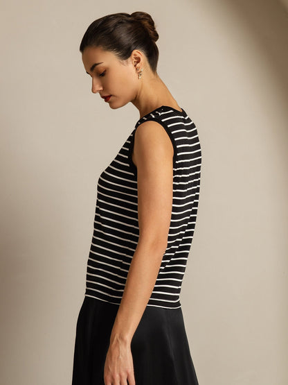 Rosstef Kadınlar için Temiz İpek Çift Çıkarlık Tank Top