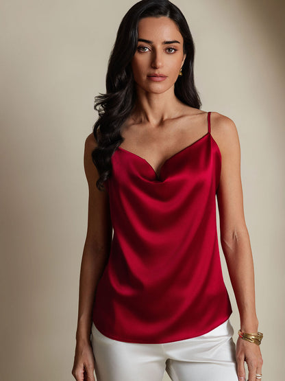 Rosstef 19Momme Süt Sövgüler Cowl Neck Camisoles