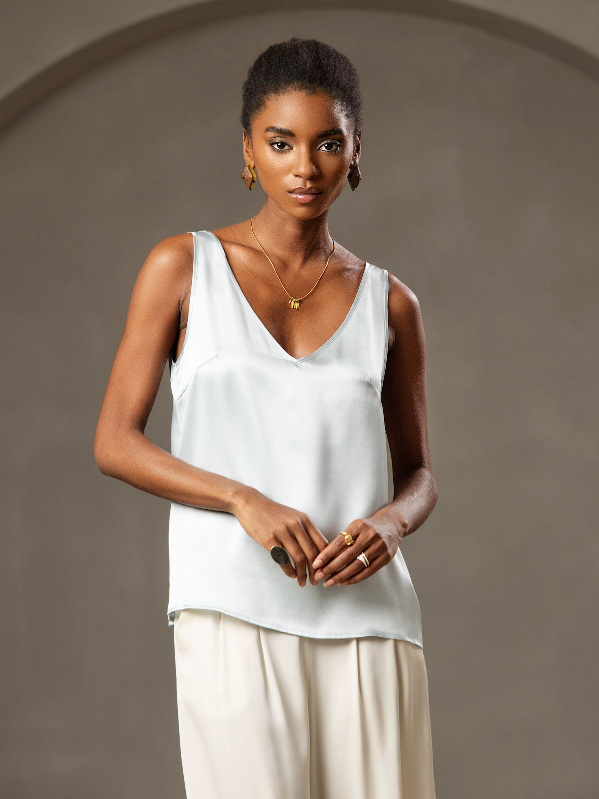 Rosstef Silkless V-Neck Tank Top