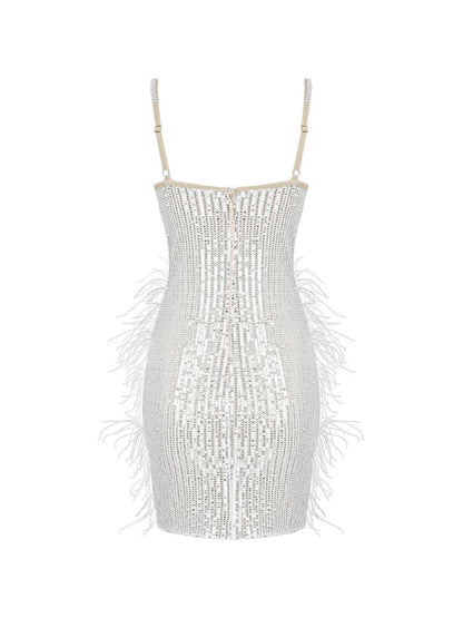 Rosstef Pearl Sequin Mini Dress