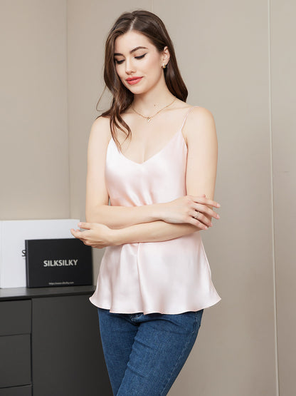 Rosstef 100% Mulberry Silk Spaghetti Strap Camisole