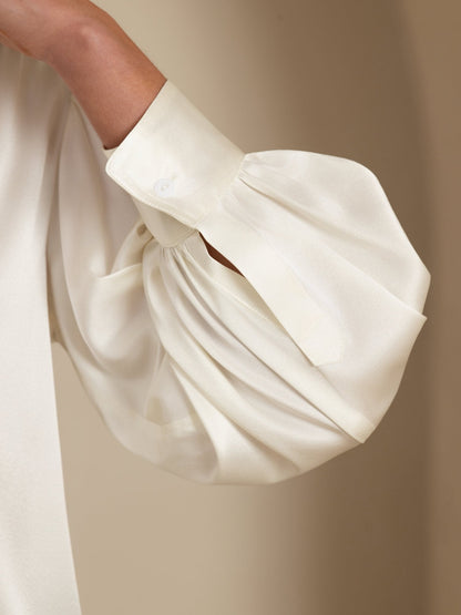 Rosstef 19Momme Stretch Silk Charmeuse Blouse