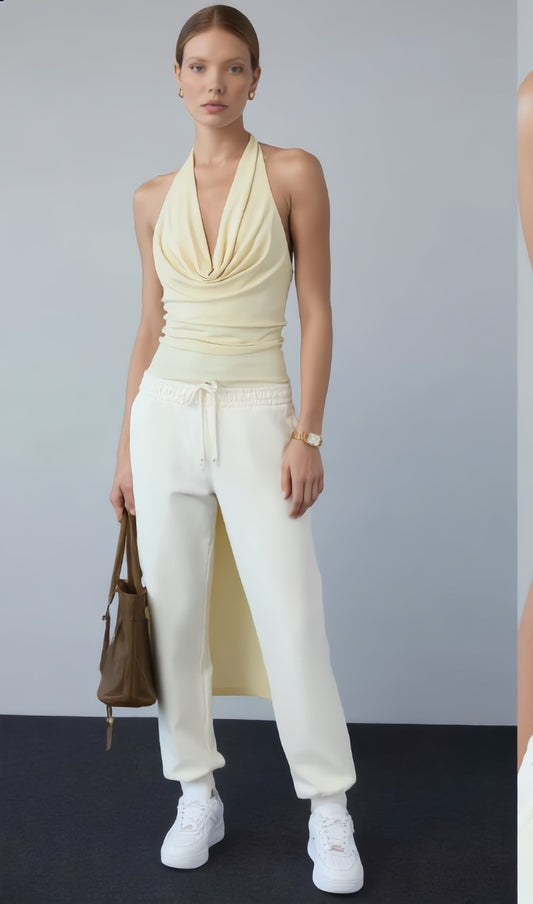 Rosstef Degaje Yaka Saten Bluz