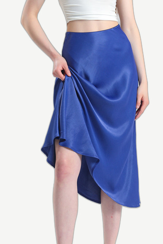 Rosstef Navy Fluidity Verev Kesim Viskon Saten Etek